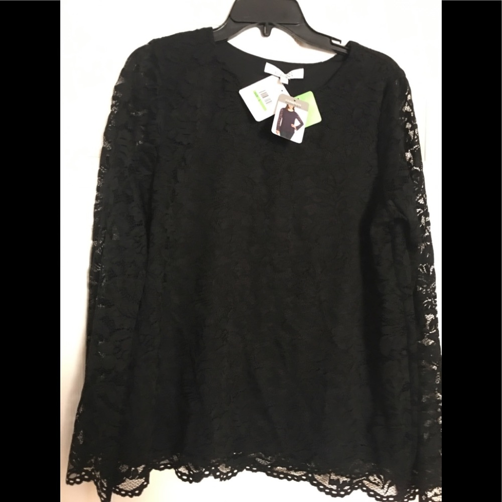 NWT Ellen Tracy Elegant Women’s Lace Top L